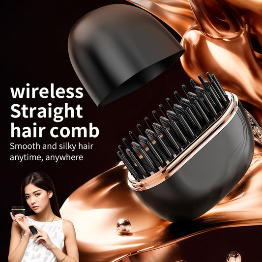 Mini Wireless Hair-Straightening Comb