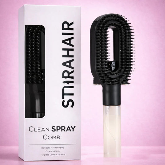Plastic Straight Hair Comb With Spray Handle